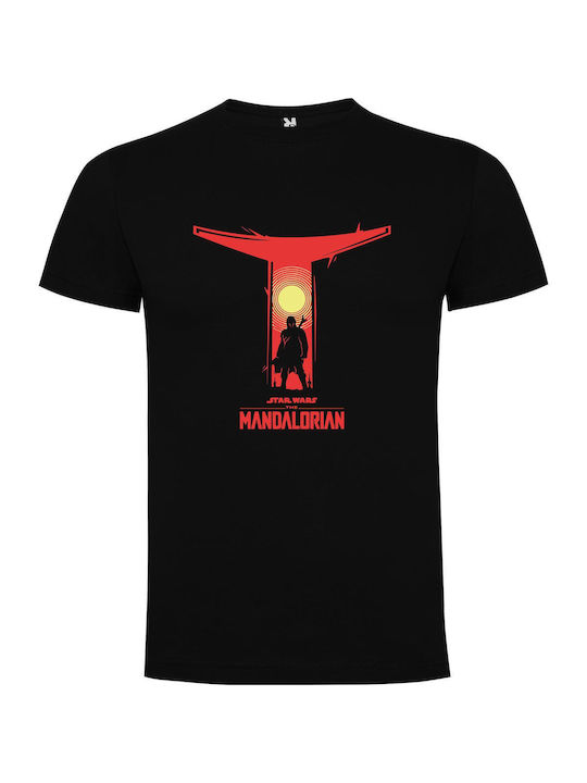 Mandalorian: Galactic Icons Reimagined T-shirt Star Wars Black Cotton