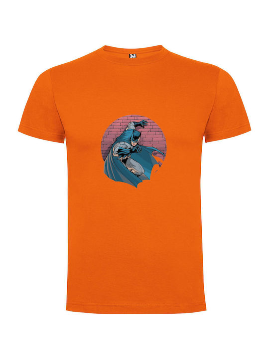 Batman: Vigilante Icon T-shirt Batman Orange Cotton