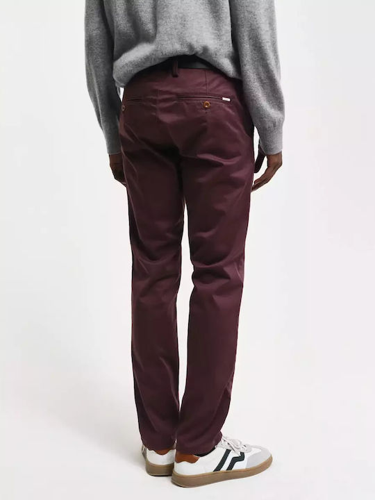 Gant Παντελόνι Chino Μπορντό