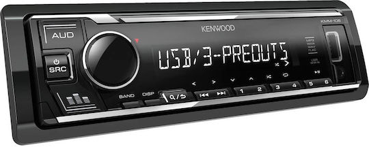 Kenwood KMM-106 Ραδιόφωνο Αυτοκινήτου (1DIN) (USB)