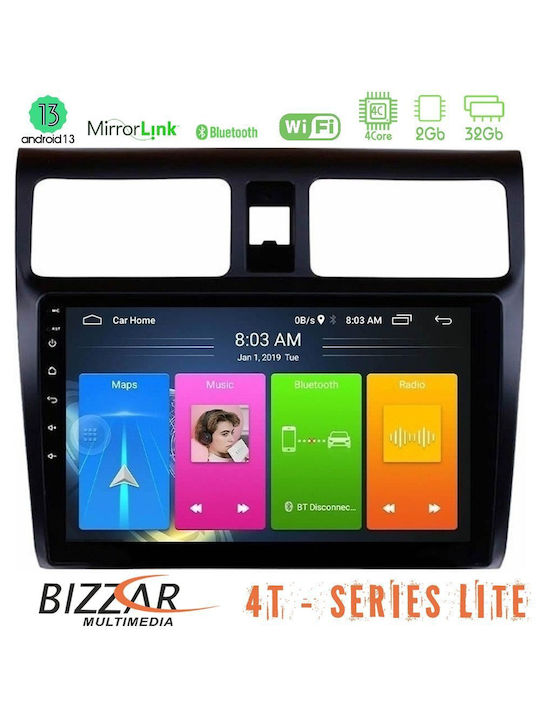 Bizzar Car Audio System for Suzuki Swift 2005-2010 (Bluetooth/USB/WiFi/GPS) with Touch Screen 10"