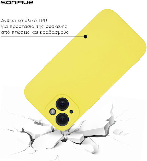 Sonique Liquid Back Cover Silicon Galben (Galaxy A31)