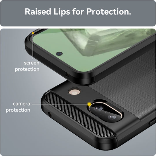 Techsuit Carbon Back Cover Σιλικόνης Μαύρο (OnePlus Nord CE 4 Lite)