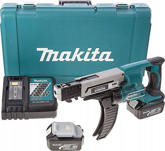 Makita DFR550RFE Trockenbauschraubendreher Batteriebetrieb 18V 2x3Ah