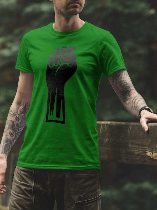 Silhouette Of Superman T-shirt Superman Green Cotton