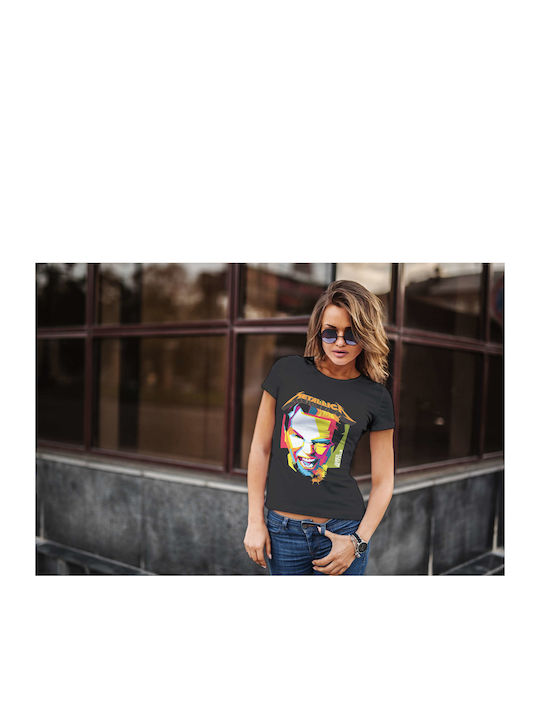 Colorful T-shirt Metallica Μαύρο Βαμβακερό