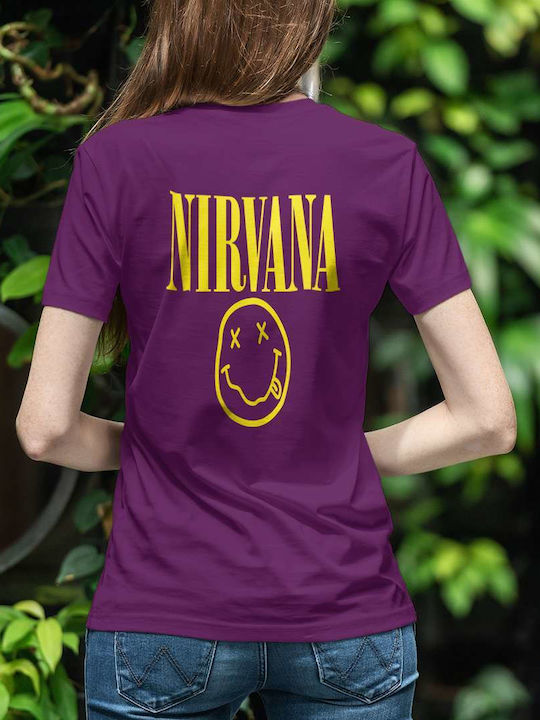 Tricou Nirvana Violet Bumbac