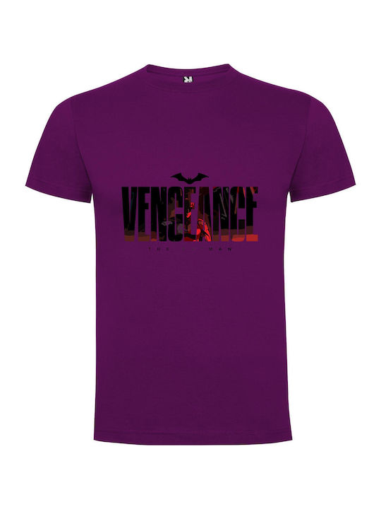 Dark Vengeance: Snyder's Batman T-shirt Batman Purple Cotton