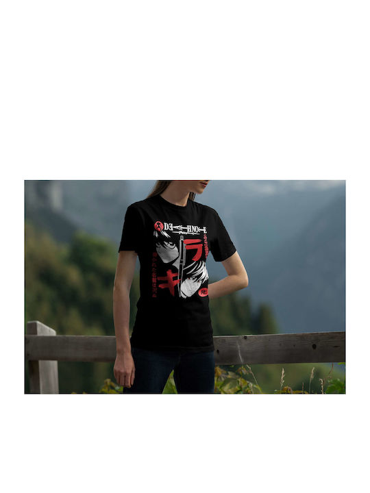 Poster T-shirt Death Note Schwarz Baumwolle