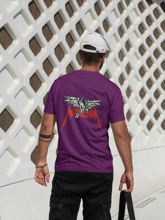 T-shirt Metallica Purple Cotton