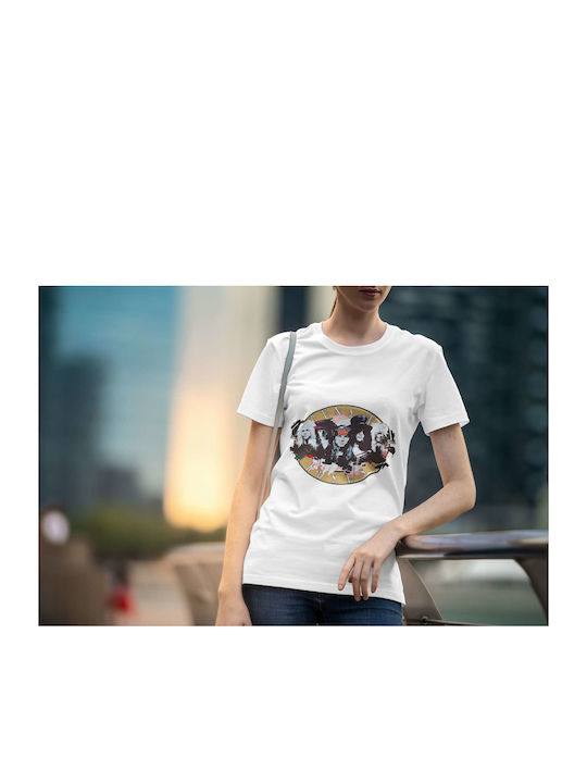 Poster T-shirt Guns N' Roses White Cotton