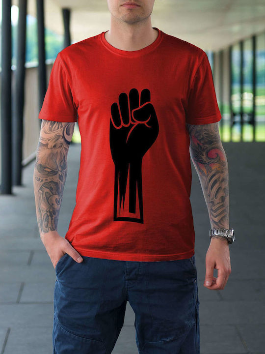 Silhouette Of Superman T-shirt Superman Red Cotton