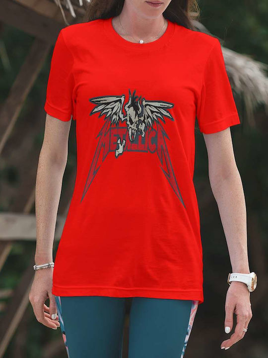 Small T-shirt Metallica Red Cotton