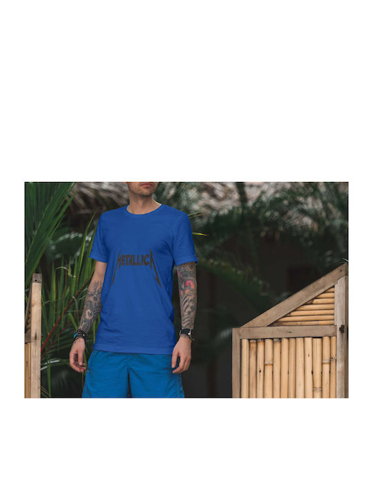 Small T-shirt Metallica Blue Cotton