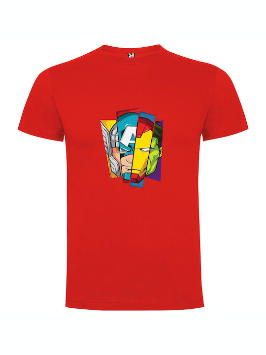 Marvel's Elite Heroes T-shirt Red Cotton