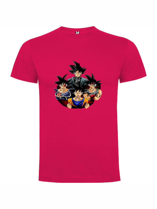 Dynamic T-shirt Dragon Ball Fuchsia Cotton