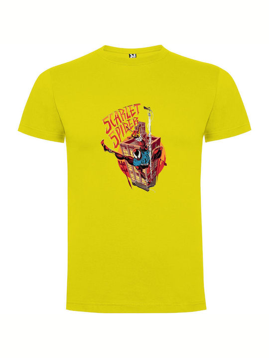 Arachnid Ascension T-shirt Yellow Cotton