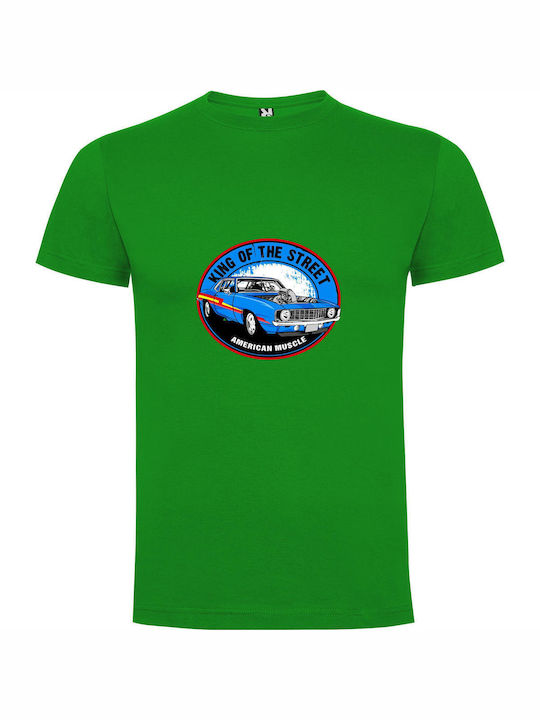 Regal Street Muscle Car T-shirt Πράσινο Βαμβακερό