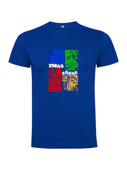 Squad T-shirt Μπλε Βαμβακερό