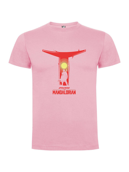 Mandalorian: Galactic Icons Reimagined T-shirt Star Wars Pink Cotton