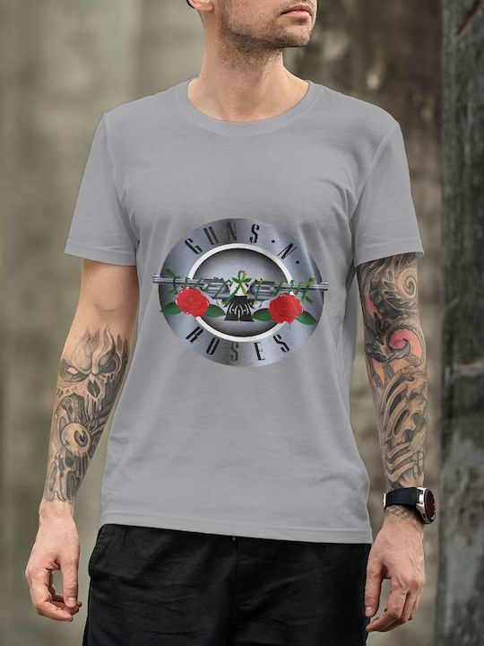 Tricou Guns N' Roses Gri Bumbac