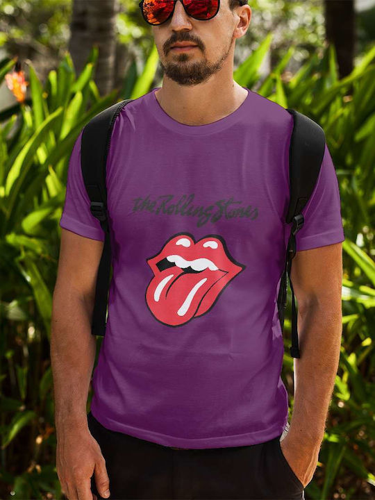 Small Tricou Rolling Stones Violet Bumbac