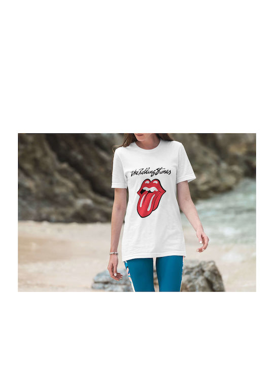 Small Tricou Rolling Stones Alb Bumbac