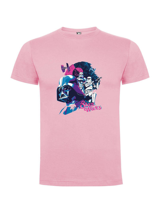 Galactic Impressive Star Wars T-shirt Star Wars Pink Cotton