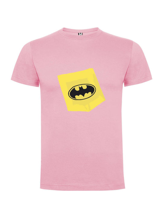 Iconic Batman Logo: Detail+ T-shirt Batman Pink Cotton