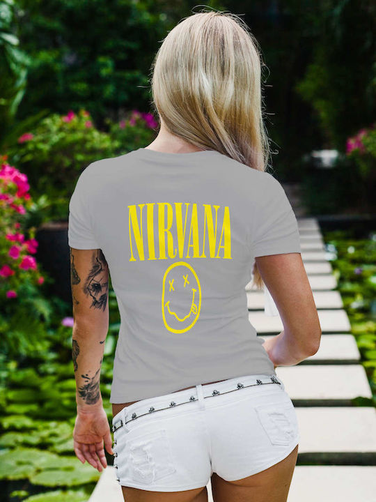 Tricou Nirvana Gri Bumbac
