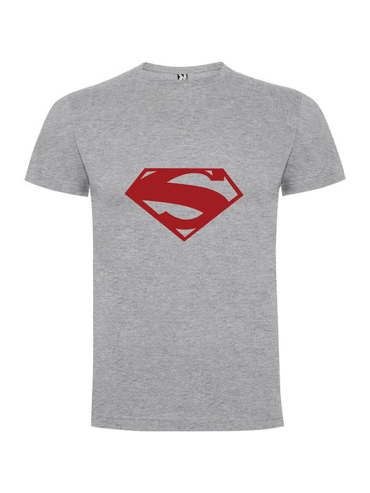 Supreme Superman: Hd Wallpaper T-shirt Superman Gray Baumwolle