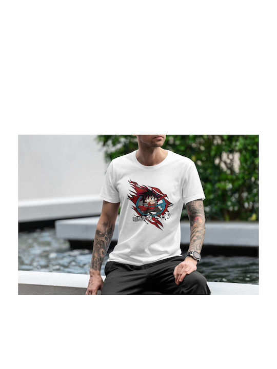 Japanese Text T-shirt White Cotton