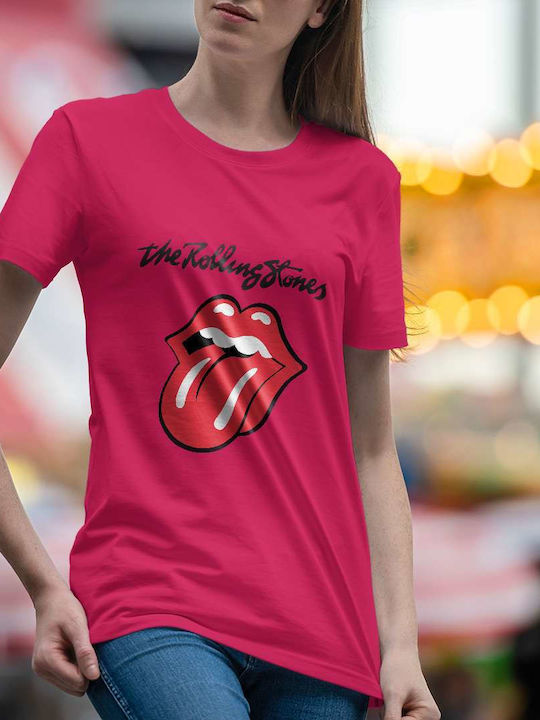 T-shirt Rolling Stones Fuchsia Cotton