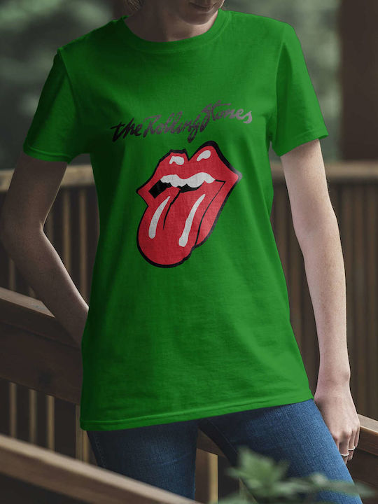 T-shirt Rolling Stones Grün Baumwolle