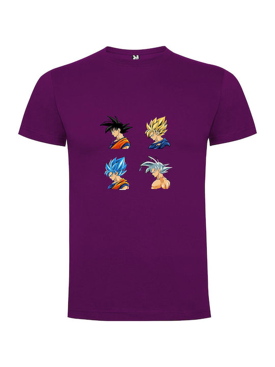 Odyssey T-shirt Dragon Ball Μωβ Βαμβακερό