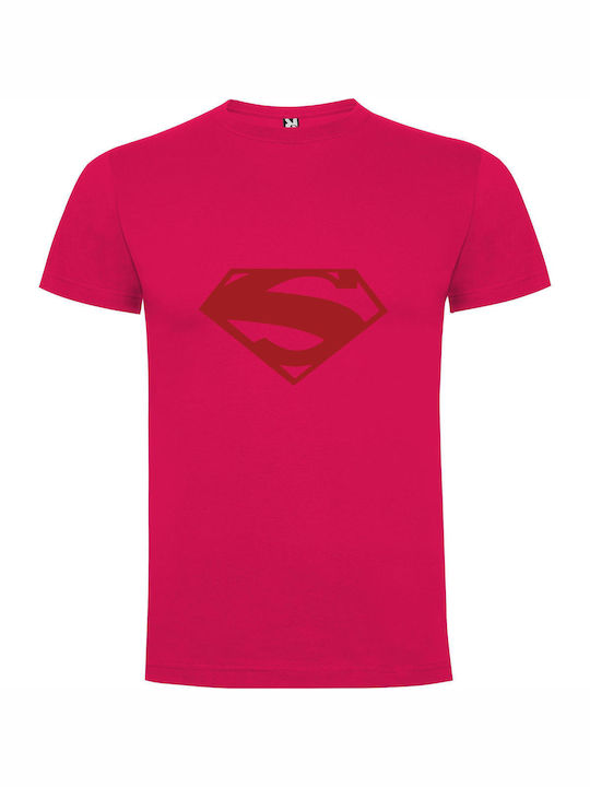 Supreme Superman: Hd Wallpaper T-shirt Superman Fuchsie Baumwolle