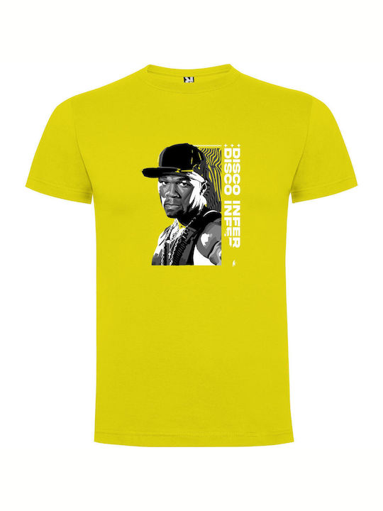 Hat Inferno: Hip Hop T-shirt Yellow Cotton