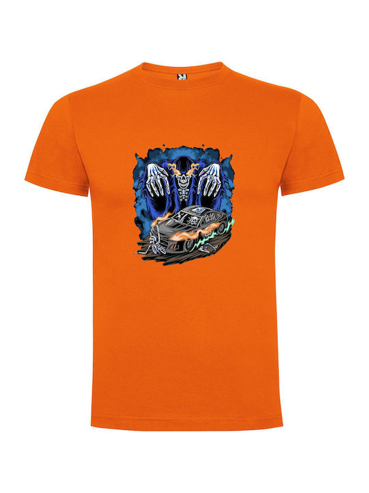 Fireside T-shirt Orange Cotton