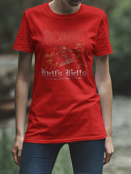 Hells Bells By Ac/dc T-shirt AC/DC Rot Baumwolle