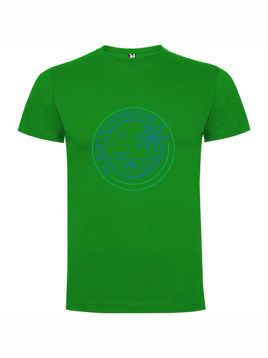 Exotic Adventure Escapade T-shirt Green Cotton