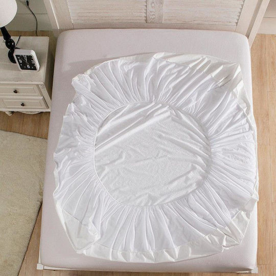 Pearl Home & Baby Προστατευτικό Επίστρωμα Υπέρδιπλο Αδιάβροχο με Φούστα 160x200+30εκ.