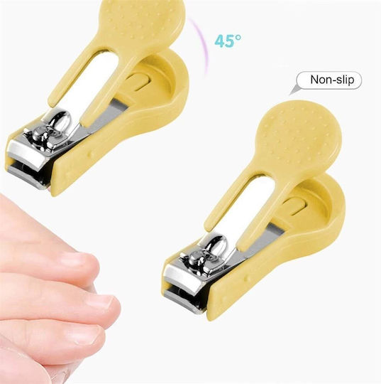 Set 8-în-1 Accesorii Îngrijire Copii Termometru Digital Medilogic Perie Nou-născuți Foarfece Speciale Copii Galben