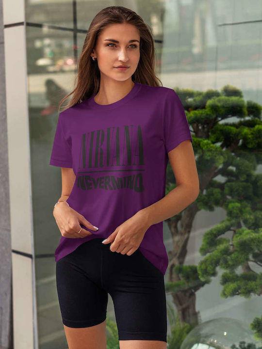 Tricou Nirvana Violet Bumbac