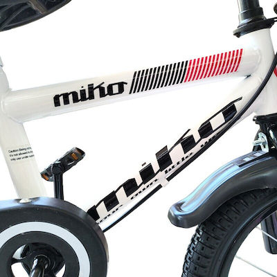 Miko 14" Kids Bicycle BMX White