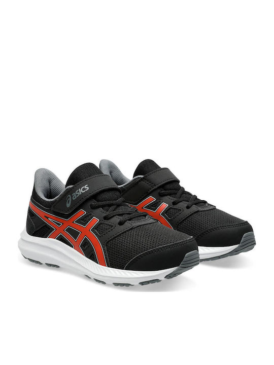 Jolt 4 PS Kids Sports Shoes Running With Hoop & Loop Closure Black