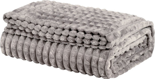Das Home 1359 Κουβέρτα Fleece Υπέρδιπλη 220x240εκ. Grey