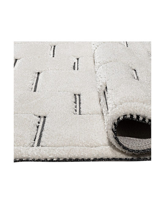 Beauty Home Cozy Art 9636 Modern Cotton Bedroom Rugs Set Ecru 2024963600068 3pcs