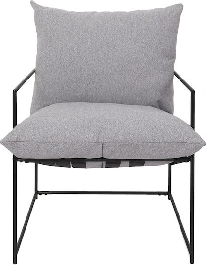 Πολυθρόνα 61x62.5x61cm Μαύρη Πολυθρόνα 61x62.5x61cm Μαύρη