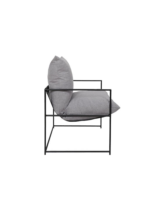 Πολυθρόνα Μαύρη 61x62.5x61cm
