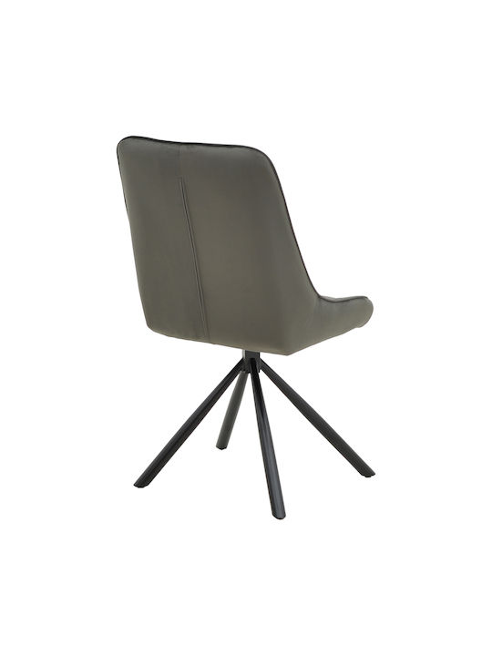 Wori Dining Room Velvet Chair Anthracite 48x56x82cm